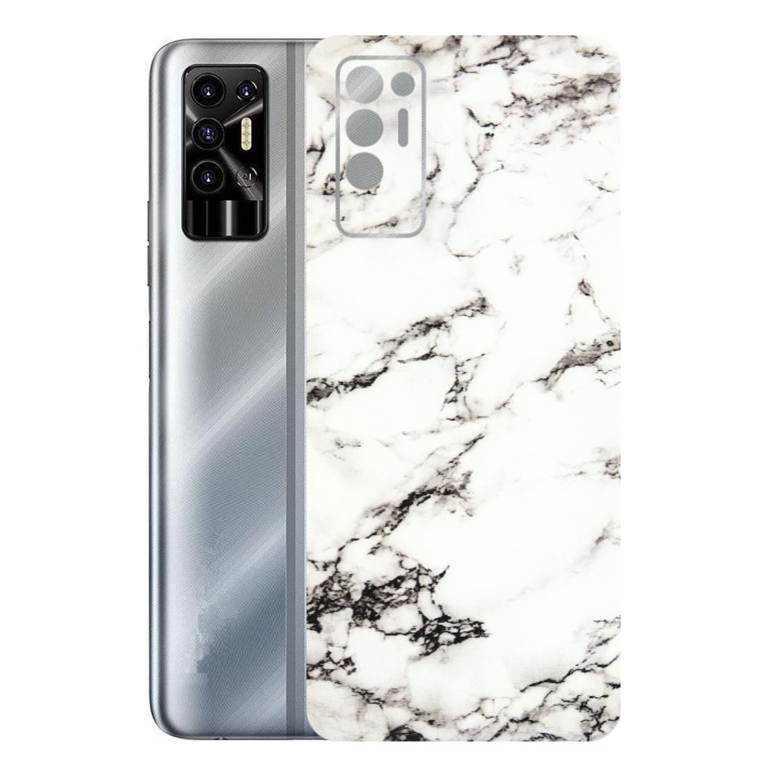 Tecno Phone Skins (All Models) - Black and White Marble Texture - 3D Embossed Finish (L-124) Tecno Pova 2