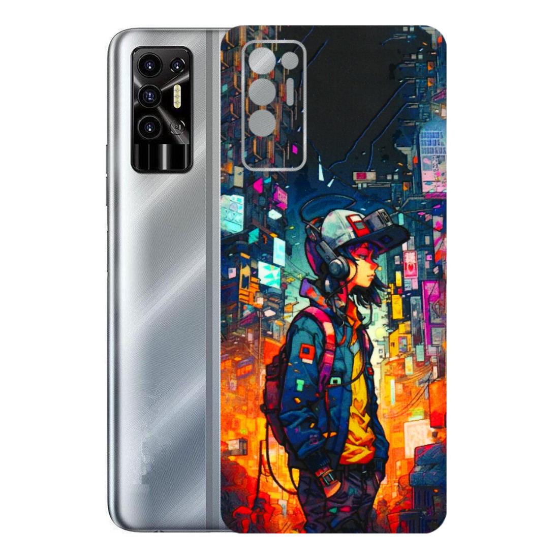 Tecno Phone Skins (All Models) - Street Anime Guy - 3D Embossed Finish (L-158) Tecno Pova 2
