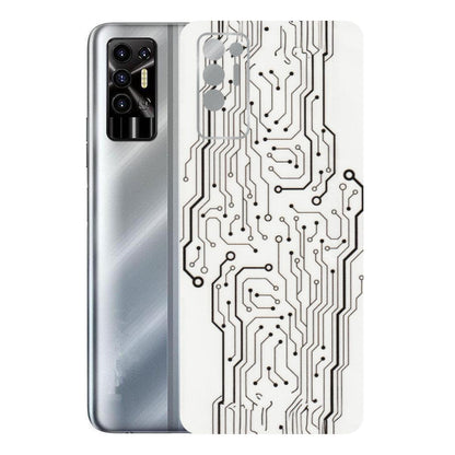 Tecno Phone Skins (All Models) - Tech Circuits - Transparent Finish (T-03) Tecno Pova 2
