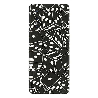 Tecno Phone Skins (All Models) - Big Black Dices - 3D Embossed Finish (L-106) Tecno Pova 3