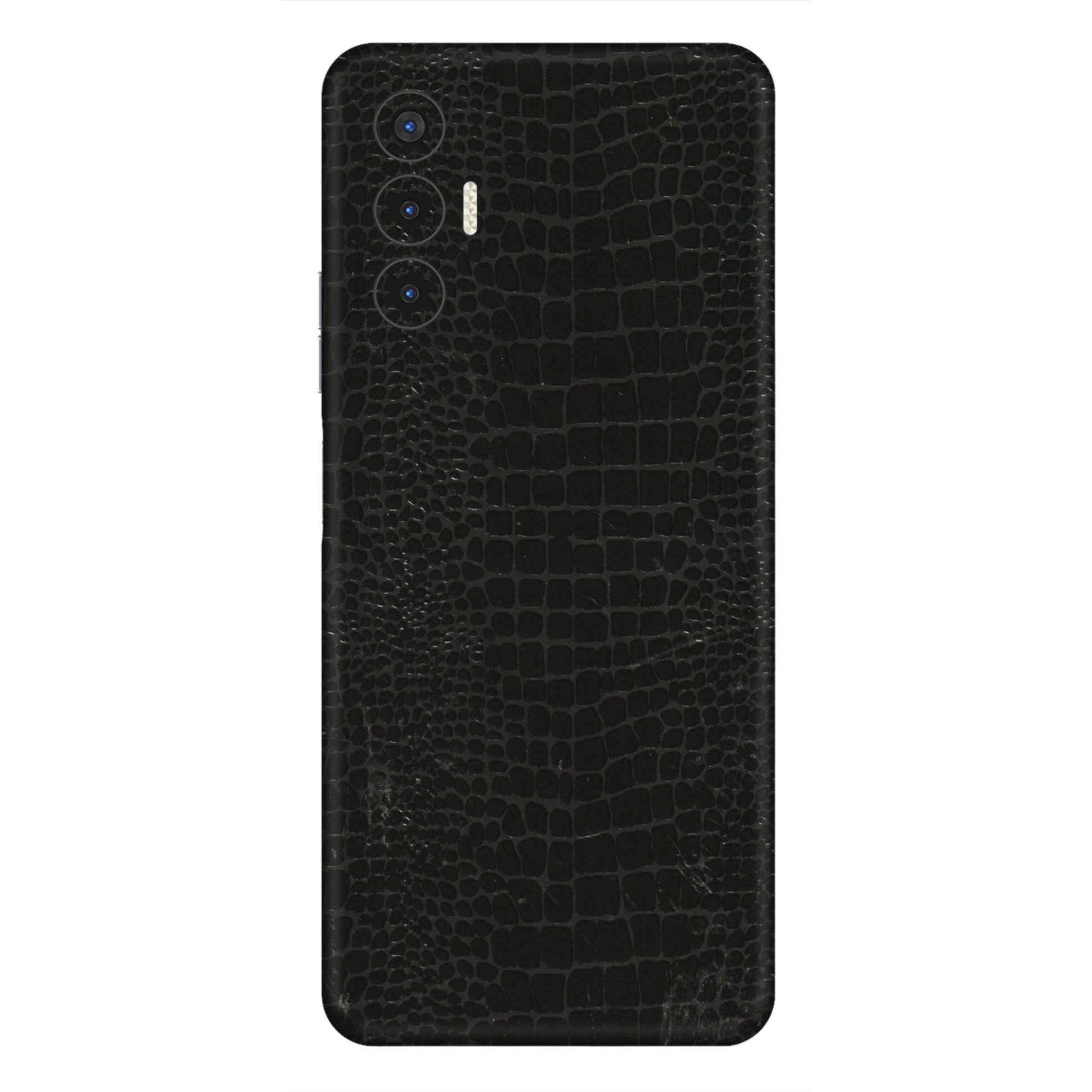 Tecno Phone Skins (All Models) - Snake Leather Black - 3D Embossed Finish (L-107) Tecno Pova 3