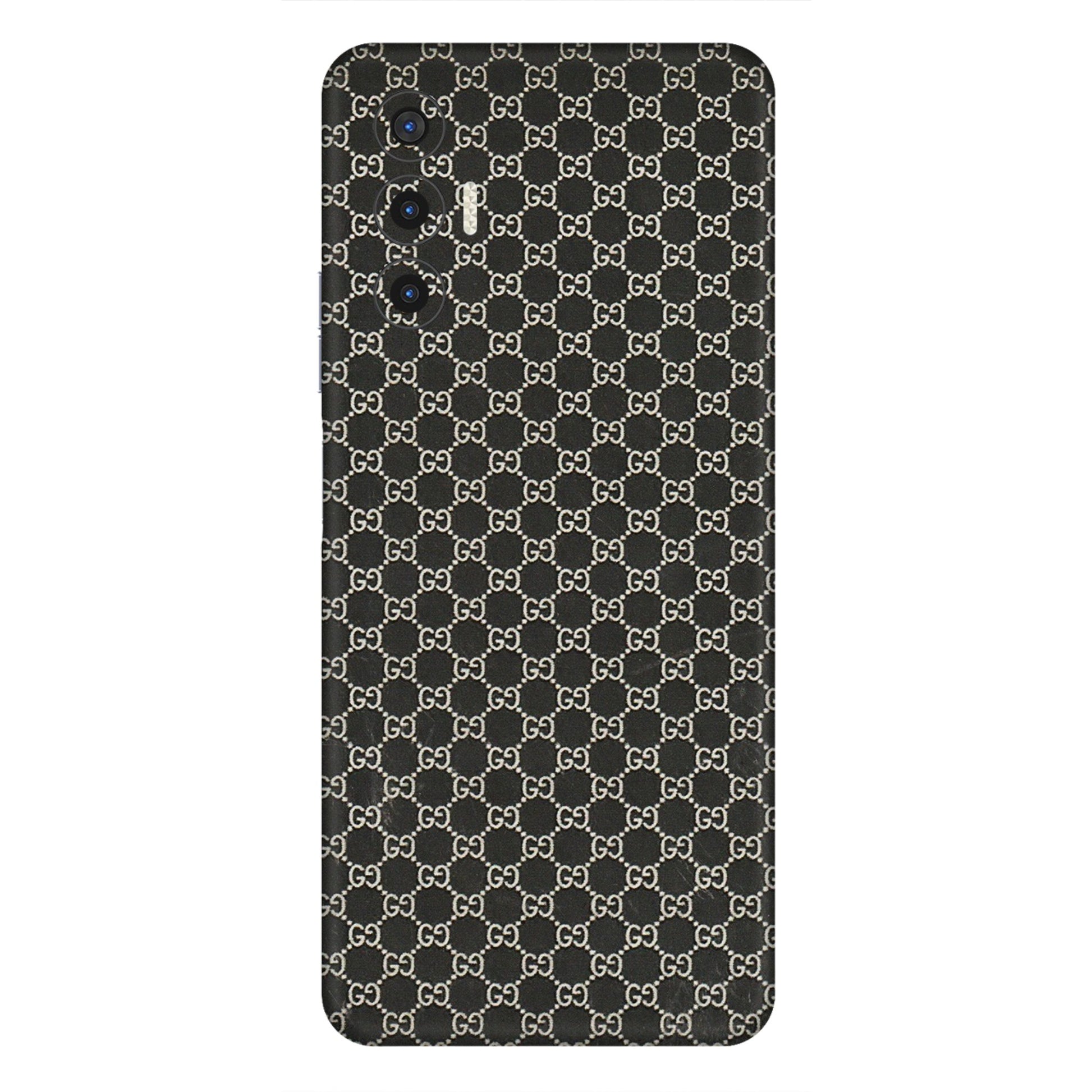 Tecno Phone Skins (All Models) - Black G Print - 3D Embossed Finish (L-109) Tecno Pova 3