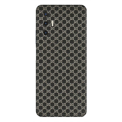 Tecno Phone Skins (All Models) - Black G Print - 3D Embossed Finish (L-109) Tecno Pova 3