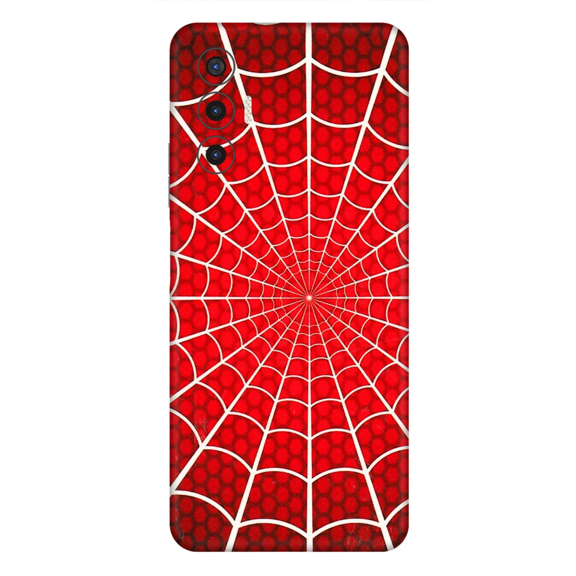 Tecno Phone Skins (All Models) - Classic Spidey Web - 3D Embossed Finish (L-115) Tecno Pova 3