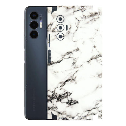Tecno Phone Skins (All Models) - Black and White Marble Texture - 3D Embossed Finish (L-124) Tecno Pova 3