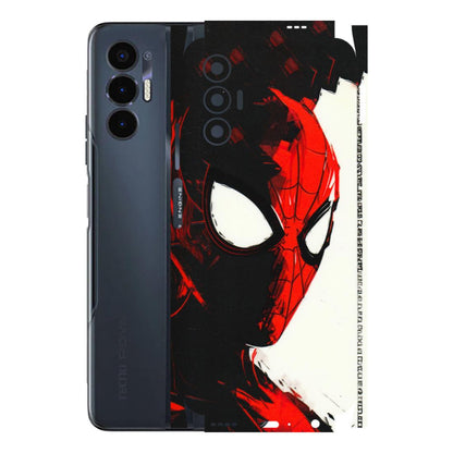 Tecno Phone Skins (All Models) - Spiderman Killer Face - 3D Embossed Finish (L-17) Tecno Pova 3