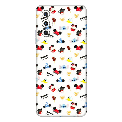 Tecno Phone Skins (All Models) - Minnie Mouse & Donald Doodles s - 3D Embossed Finish (L-194) Tecno Pova 3