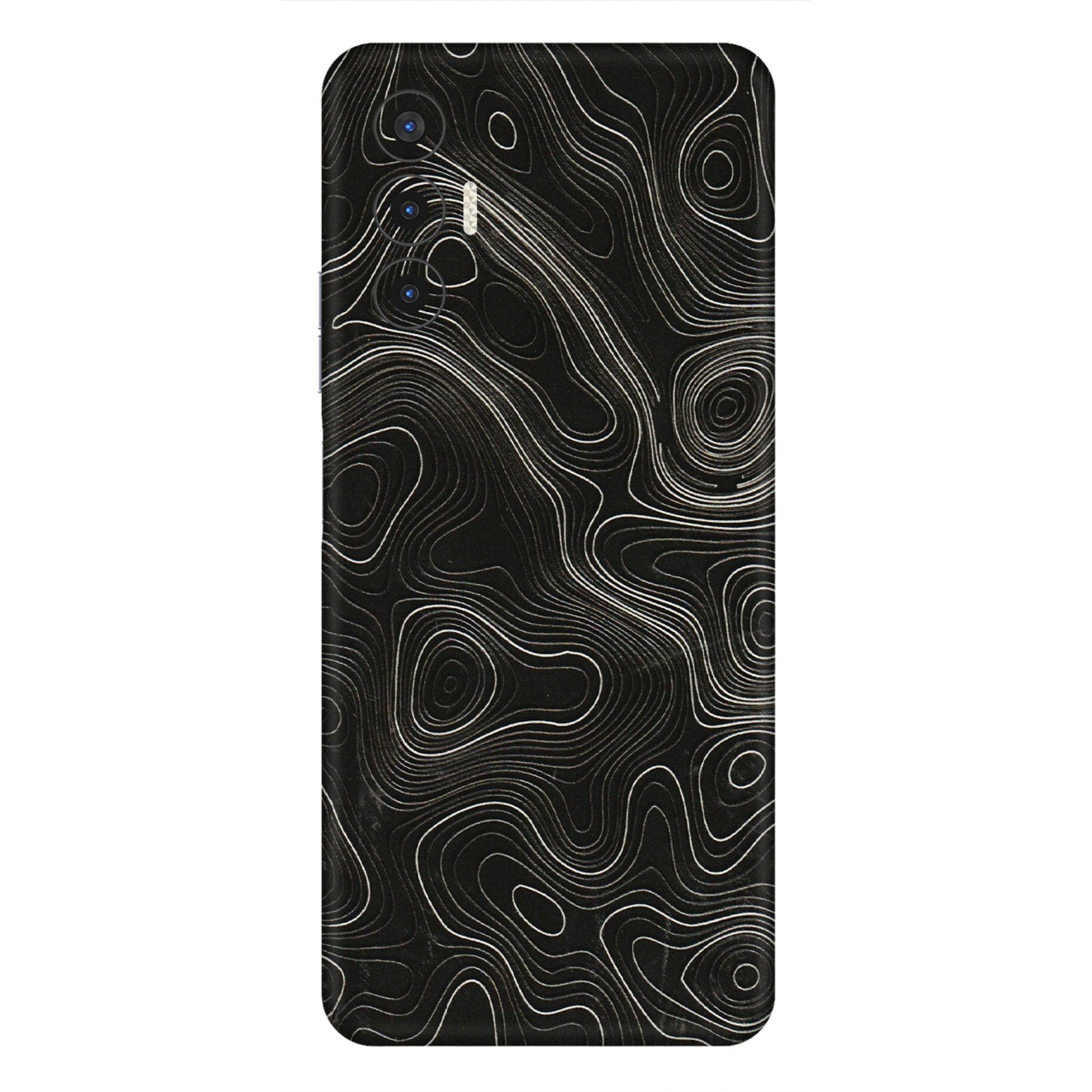 Tecno Phone Skins (All Models) - Black Swirl - 3D Embossed Finish (L-196) Tecno Pova 3