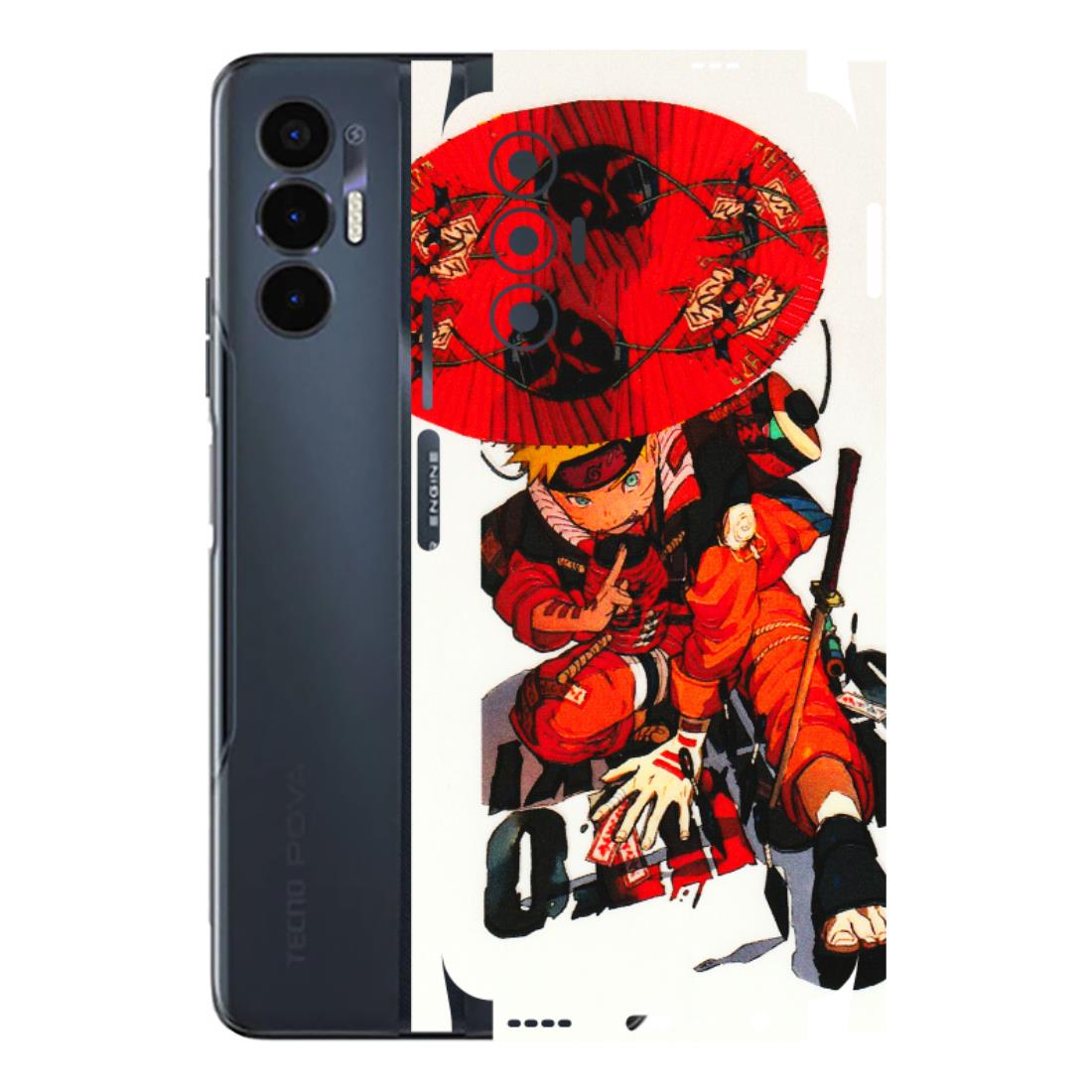 Tecno Phone Skins (All Models) - Naruto - 3D Embossed Finish (L-208) Tecno Pova 3