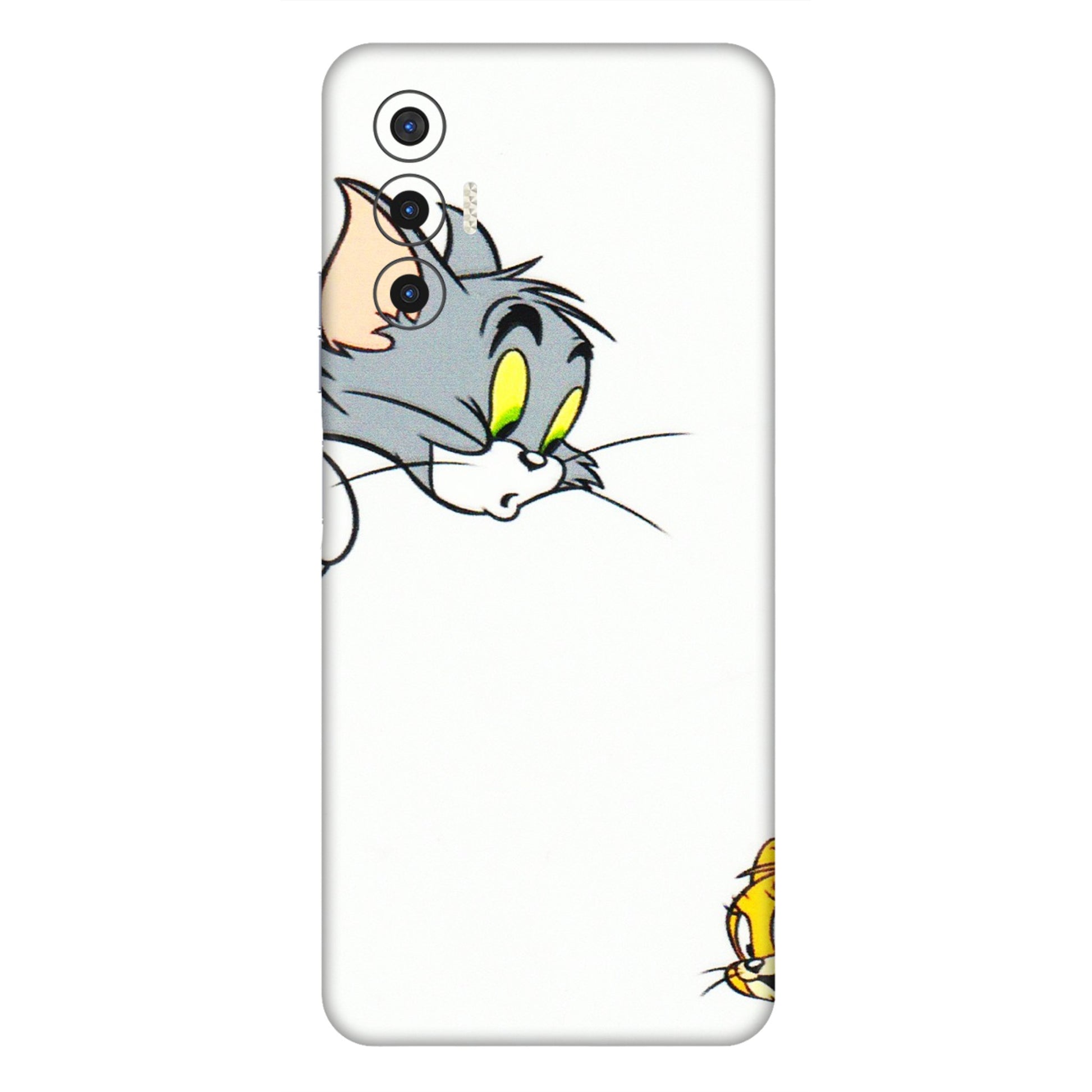 Tecno Phone Skins (All Models) - Cute Tom And Jerry - 3D Embossed Finish (L-220) Tecno Pova 3