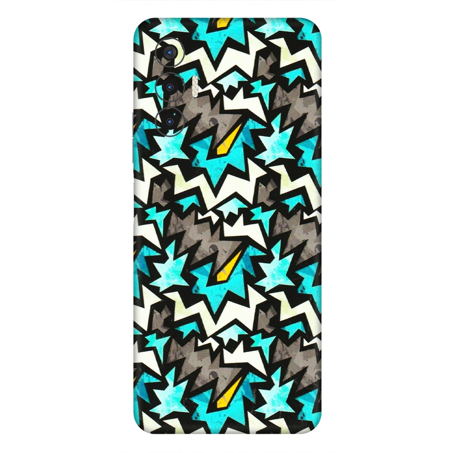 Tecno Phone Skins (All Models) - Funky Zig Zag - 3D Embossed Finish (L-223) Tecno Pova 3