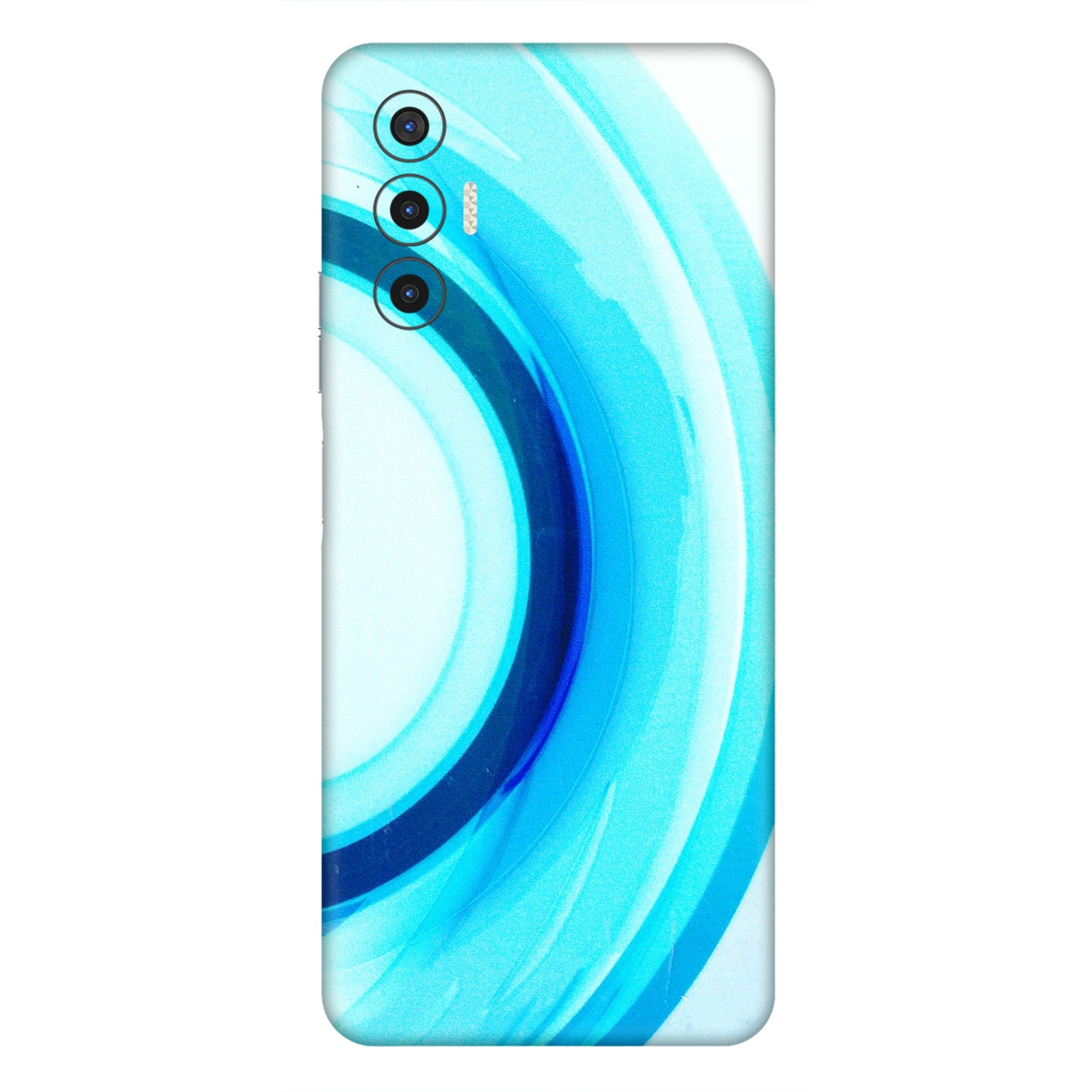 Tecno Phone Skins (All Models) - The Blue Curve - 3D Embossed Finish (L-244) Tecno Pova 3