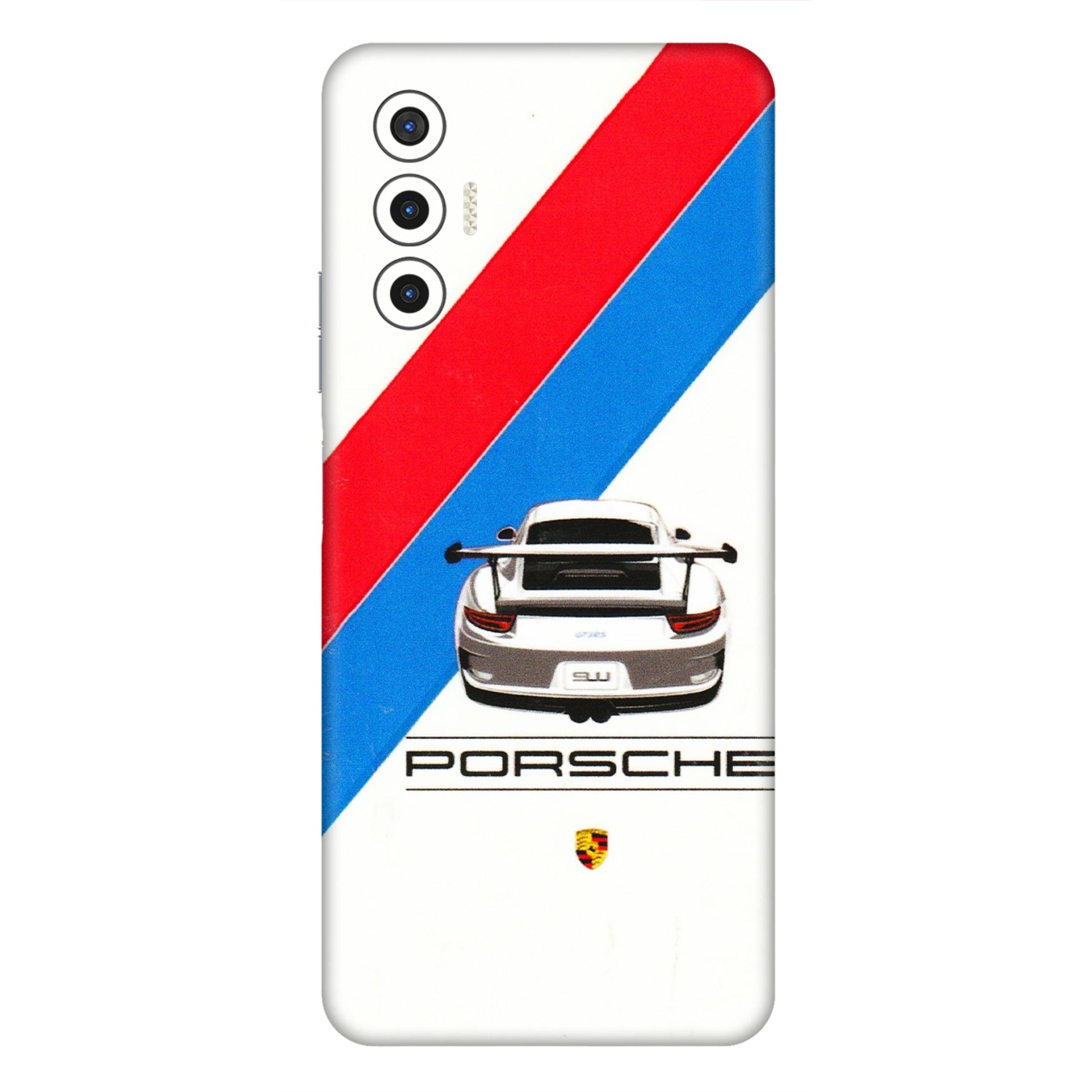 Tecno Phone Skins (All Models) - Porche Car Sober Logo - 3D Embossed Finish (L-248) Tecno Pova 3