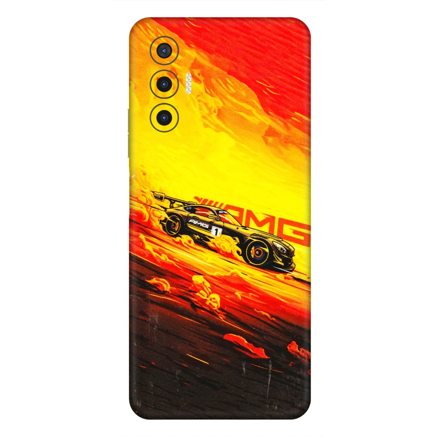 Tecno Phone Skins (All Models) - AMG Car Speed Cover - 3D Embossed Finish (L-256) Tecno Pova 3