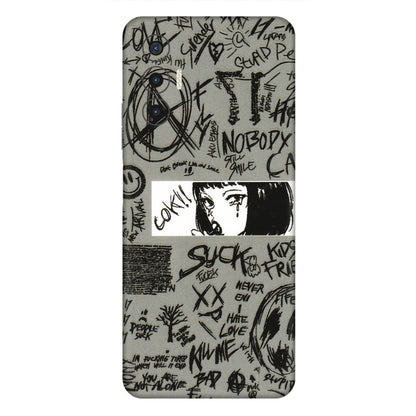 Tecno Phone Skins (All Models) - Never Have Love Anime - 3D Embossed Finish (L-260) Tecno Pova 3