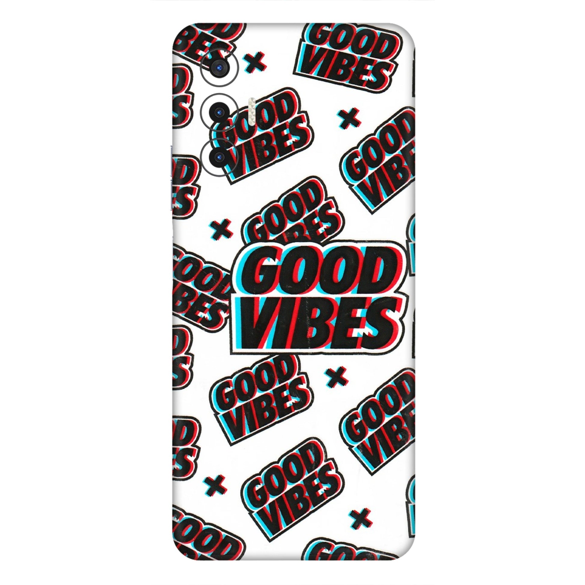 Tecno Phone Skins (All Models) - Good Vibes - 3D Embossed Finish (L-282) Tecno Pova 3