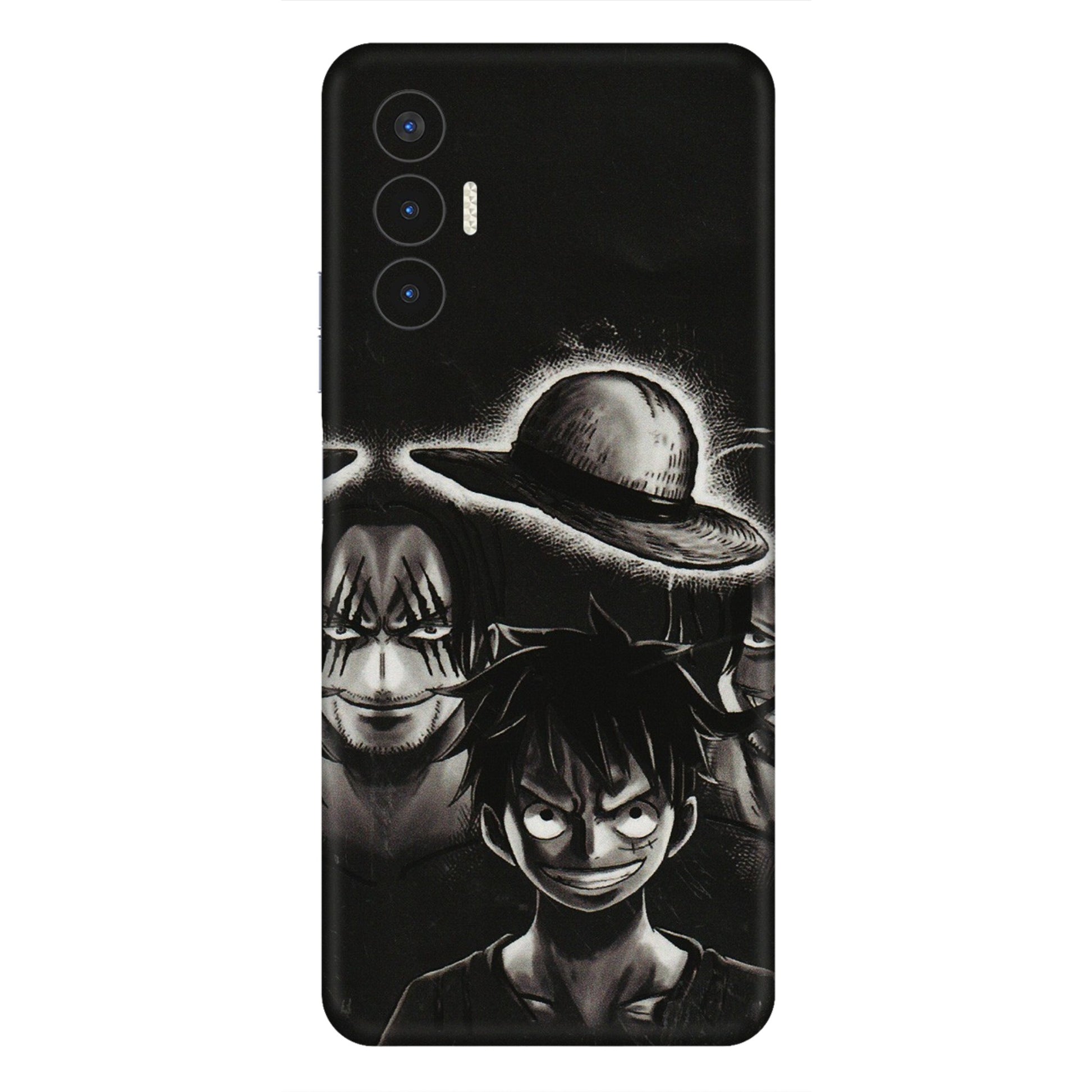 Tecno Phone Skins (All Models) - Black Luffy Hat - 3D Embossed Finish (L-57) Tecno Pova 3