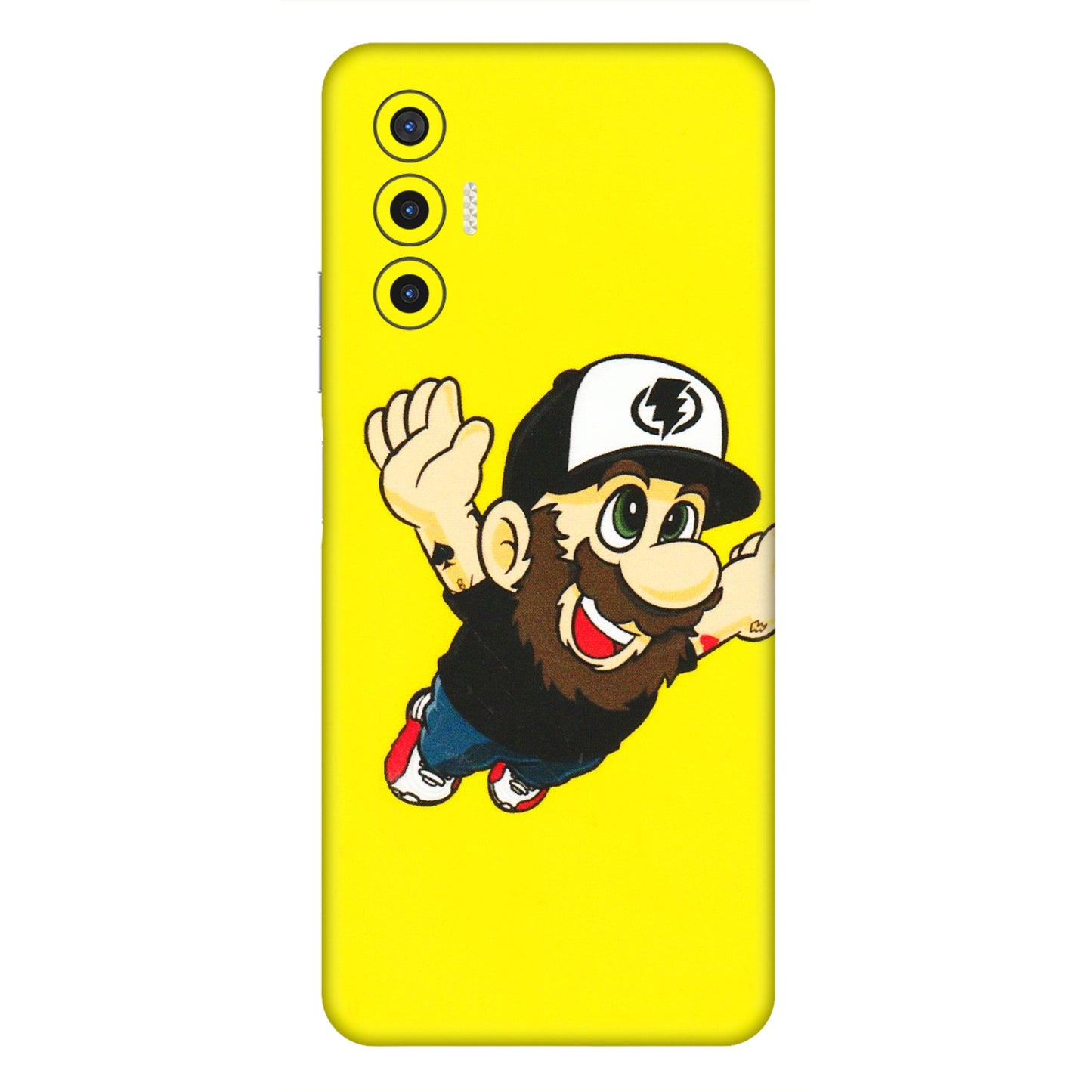 Tecno Phone Skins (All Models) - Flying Beardo - 3D Embossed Finish (L-60) Tecno Pova 3
