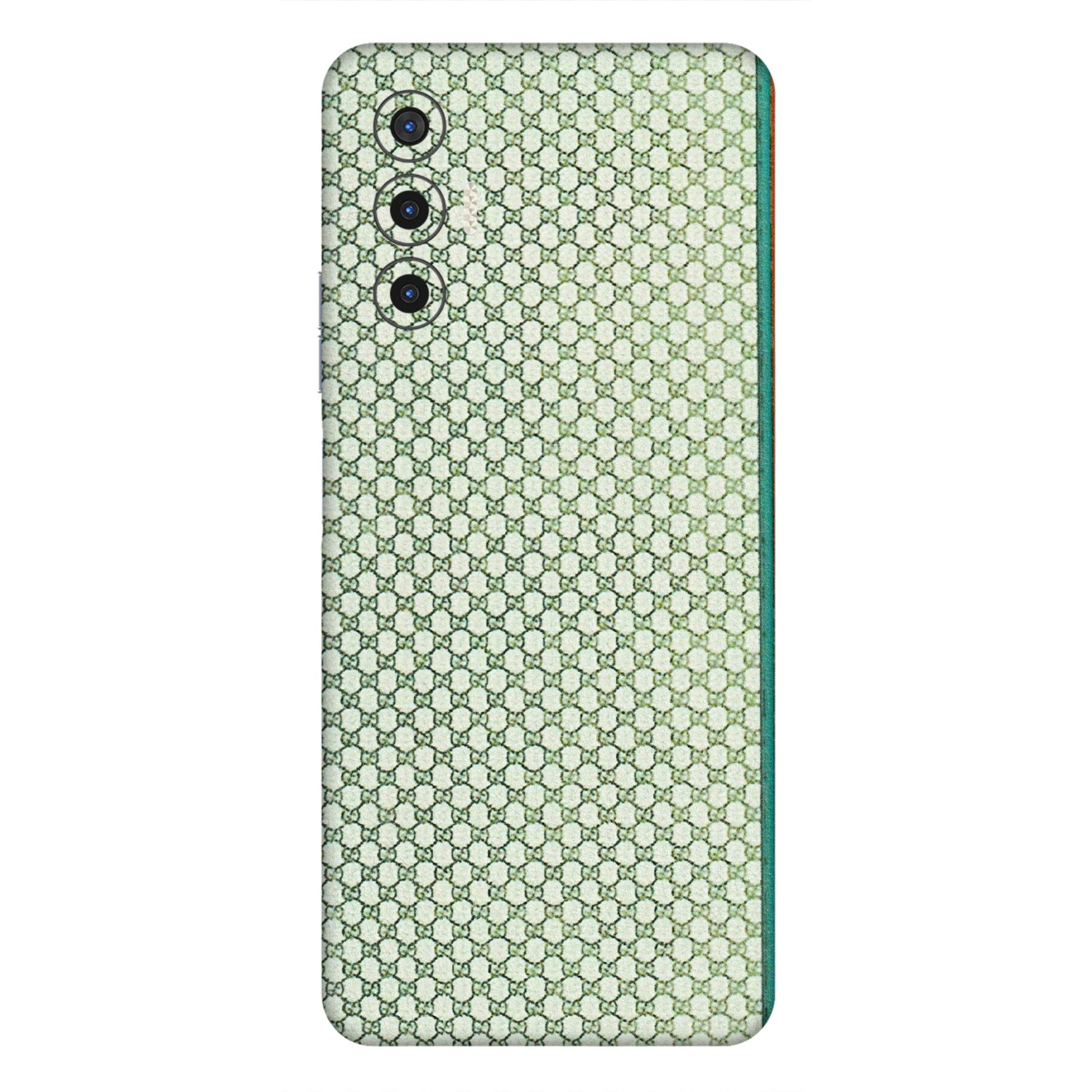 Tecno Phone Skins (All Models) - Gucci Fabric Pattern - 3D Embossed Finish (L-73) Tecno Pova 3