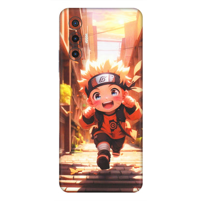 Tecno Phone Skins (All Models) - Naruto Cute Toon Running - Matte Finish (M-04) Tecno Pova 3