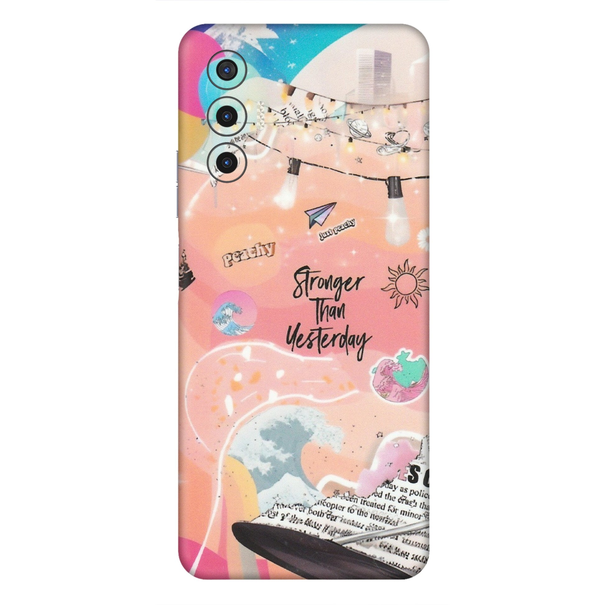 Tecno Phone Skins (All Models) - Stronger Then Yesterday - Matte Finish (M-128) Tecno Pova 3