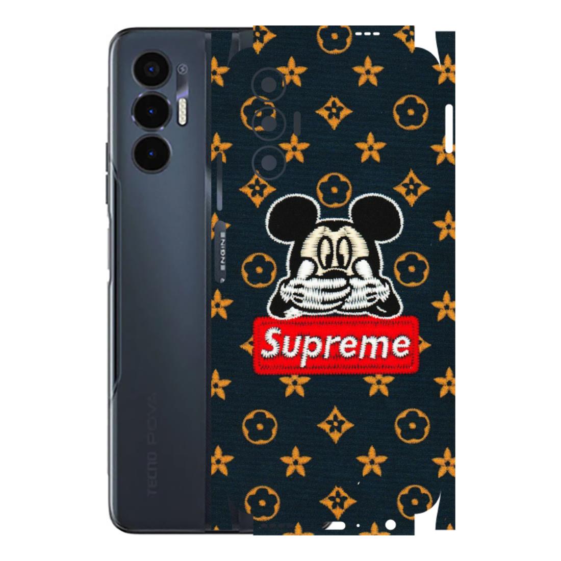 Tecno Phone Skins (All Models) - Mickey Supreme - Matte Finish (M-83) Tecno Pova 3