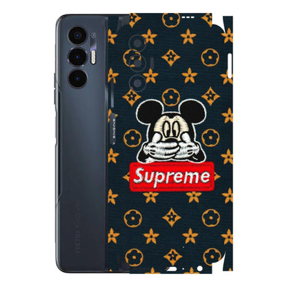 Tecno Phone Skins (All Models) - Mickey Supreme - Matte Finish (M-83) Tecno Pova 3