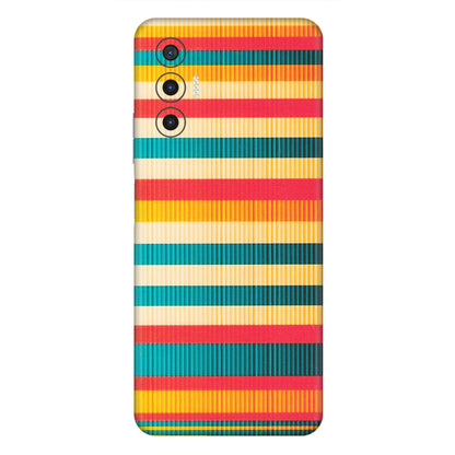 Tecno Phone Skins (All Models) - Colourful Stripes Soothing Effect - Matte Finish (M-86) Tecno Pova 3