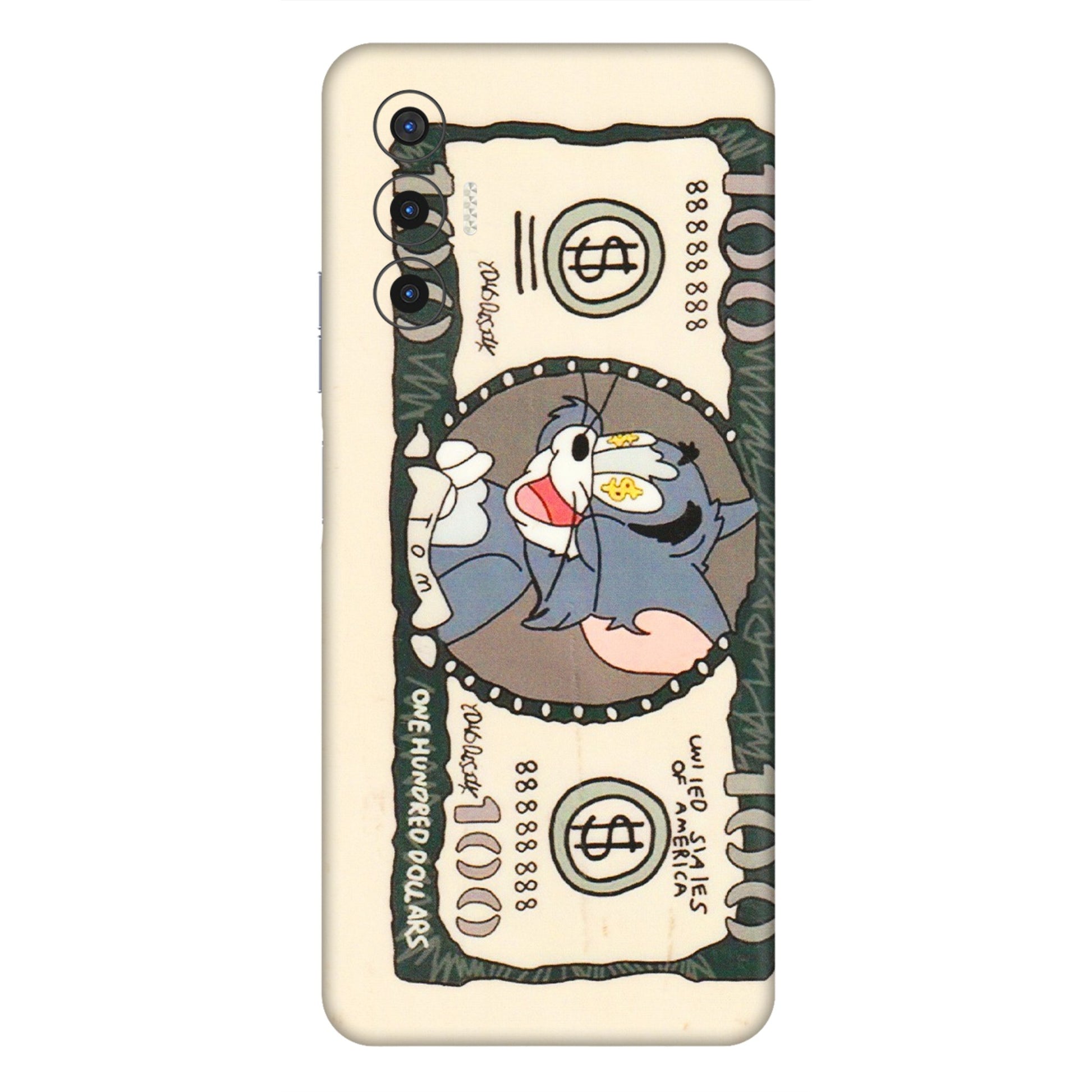 Tecno Phone Skins (All Models) - One Hundred Dollar Tom - Transparent Finish (T-16) Tecno Pova 3