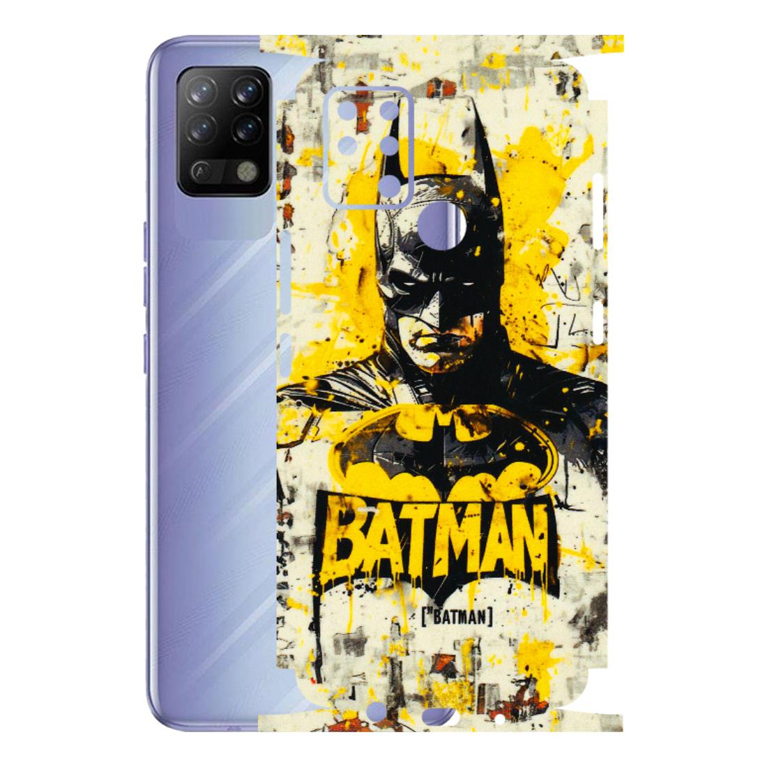 Tecno Phone Skins (All Models) - Batman Yellow BT - 3D Embossed Finish (L-304) Tecno Pova 5G