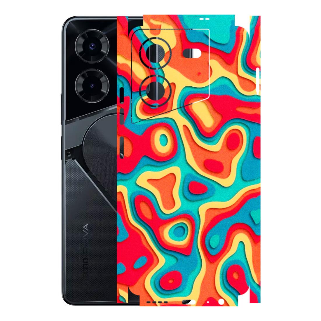 Tecno Phone Skins (All Models) - Abstract Swirl - 3D Embossed Finish (L-150) Tecno Pova 5
