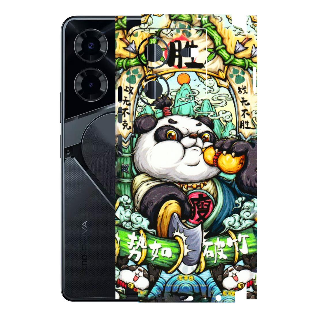 Tecno Phone Skins (All Models) - Royal Rich Panda - 3D Embossed Finish (L-170) Tecno Pova 5