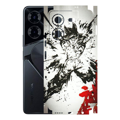 Tecno Phone Skins (All Models) - DBZ - 3D Embossed Finish (L-206) Tecno Pova 5