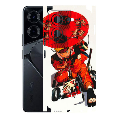 Tecno Phone Skins (All Models) - Naruto - 3D Embossed Finish (L-208) Tecno Pova 5