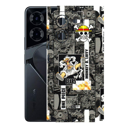 Tecno Phone Skins (All Models) - Cuffy Anime MonkeyCamic - 3D Embossed Finish (L-242) Tecno Pova 5