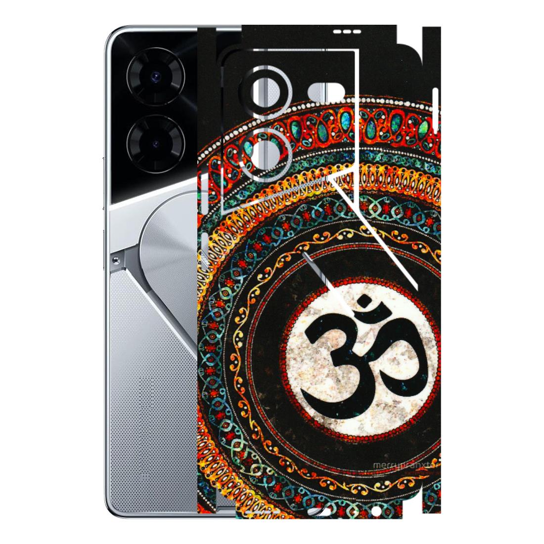 Tecno Phone Skins (All Models) - Aum Chant Abstract - 3D Embossed Finish (L-42) Tecno Pova 5 Pro(5G)