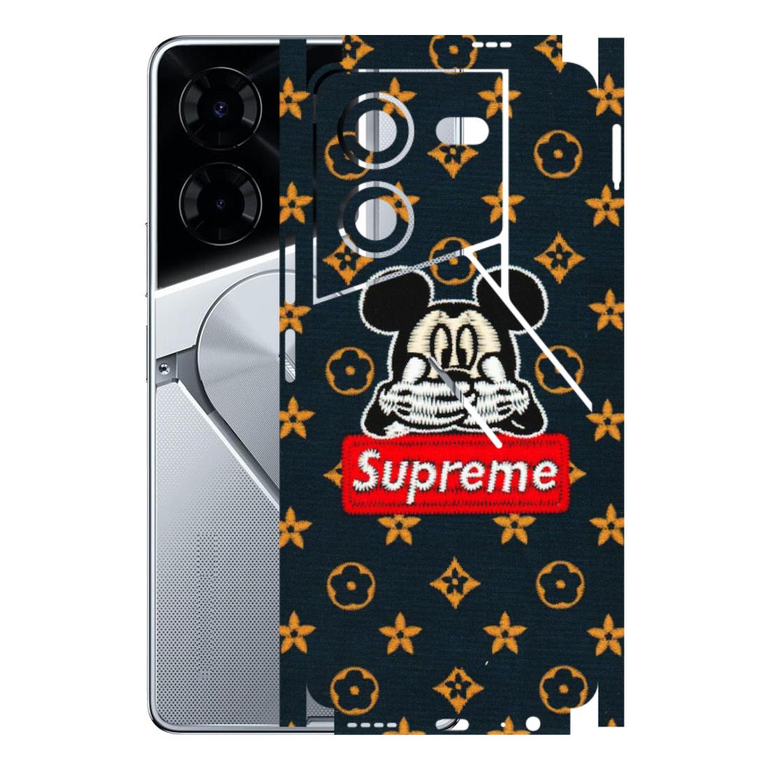 Tecno Phone Skins (All Models) - Mickey Supreme - Matte Finish (M-83) Tecno Pova 5 Pro(5G)