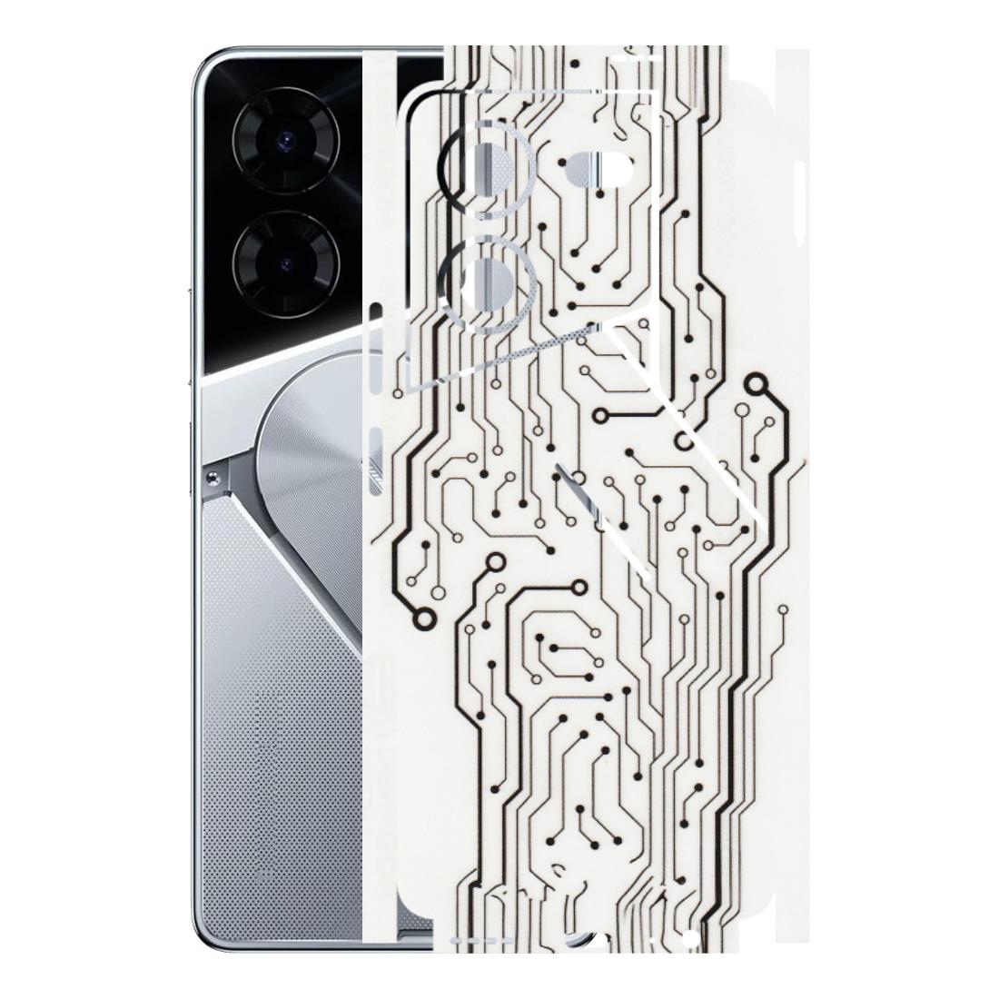 Tecno Phone Skins (All Models) - Tech Circuits - Transparent Finish (T-03) Tecno Pova 5 Pro(5G)
