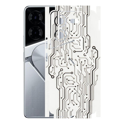 Tecno Phone Skins (All Models) - Tech Circuits - Transparent Finish (T-03) Tecno Pova 5 Pro(5G)