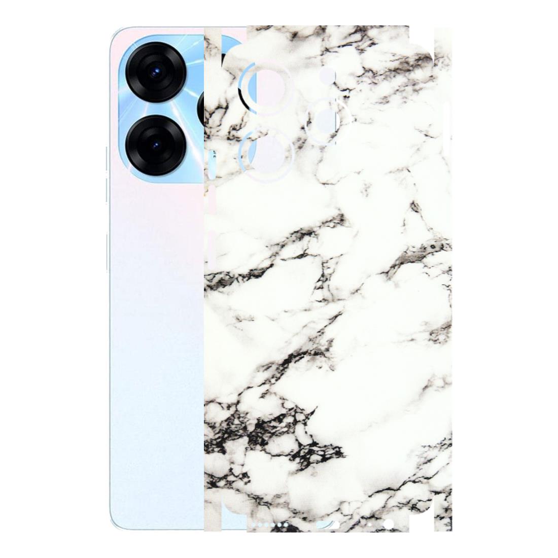 Tecno Phone Skins (All Models) - Black and White Marble Texture - 3D Embossed Finish (L-124) Tecno Spark 10 PRO