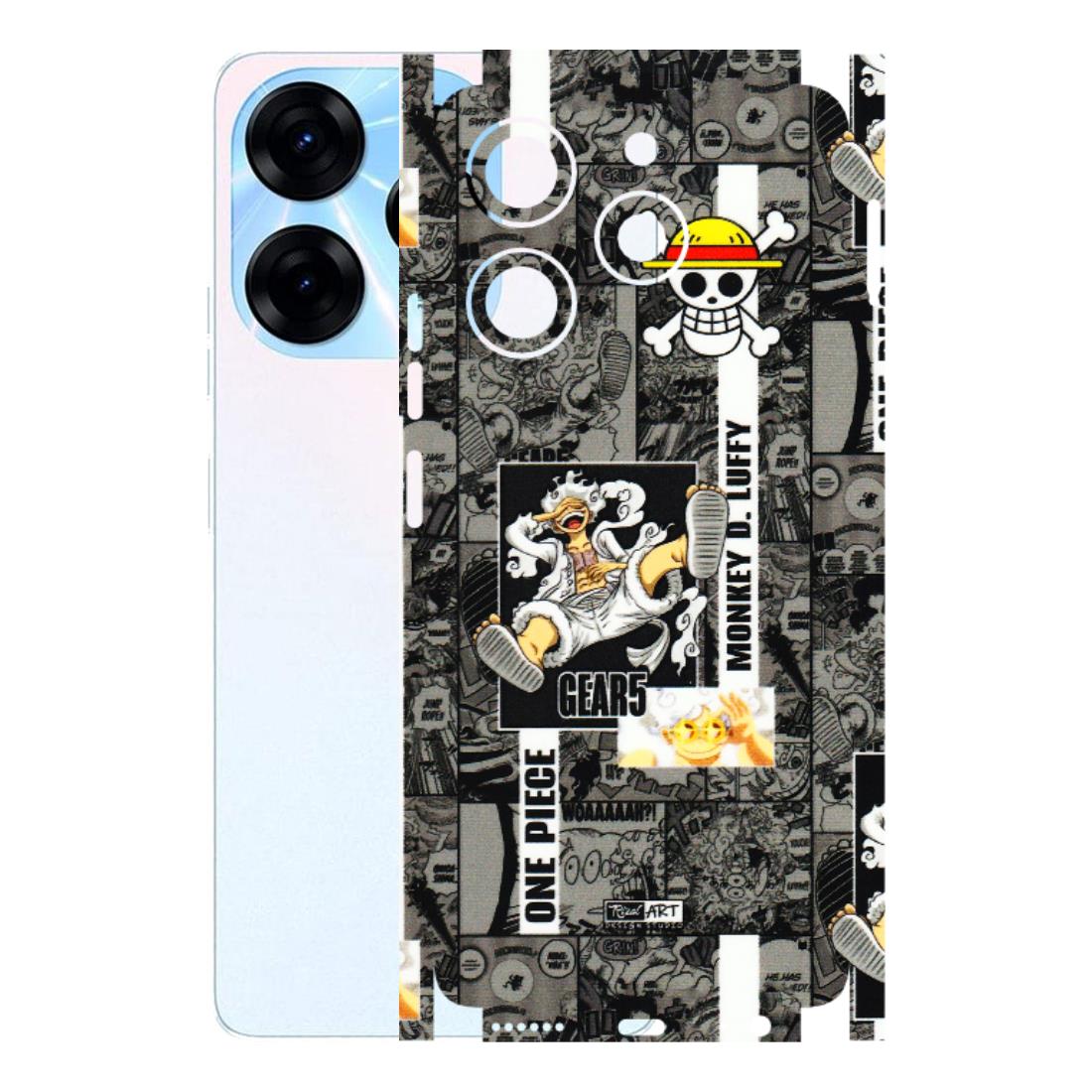 Tecno Phone Skins (All Models) - Cuffy Anime MonkeyCamic - 3D Embossed Finish (L-242) Tecno Spark 10 PRO