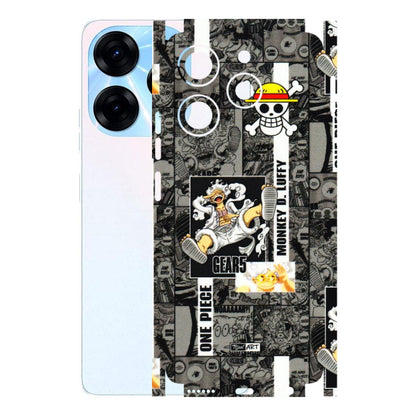 Tecno Phone Skins (All Models) - Cuffy Anime MonkeyCamic - 3D Embossed Finish (L-242) Tecno Spark 10 PRO