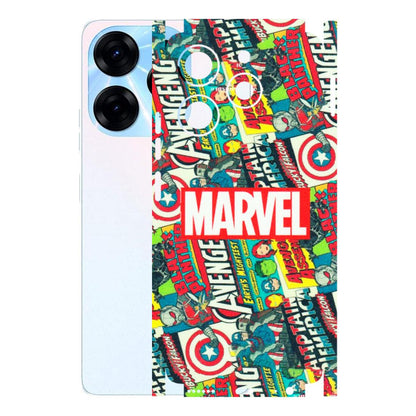Tecno Phone Skins (All Models) - Marvel Comic Lover - Matte Finish (M-30) Tecno Spark 10 PRO