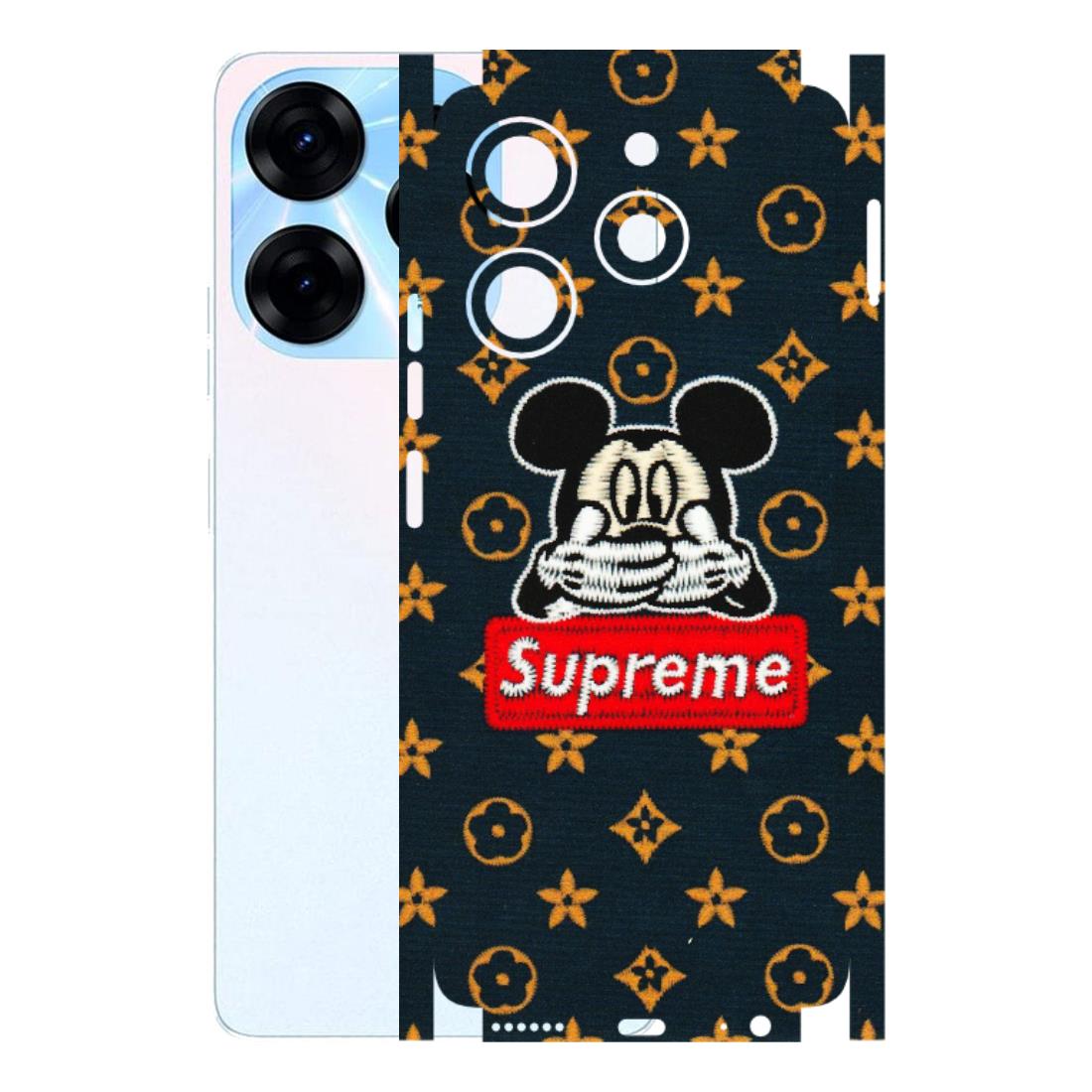 Tecno Phone Skins (All Models) - Mickey Supreme - Matte Finish (M-83) Tecno Spark 10 PRO