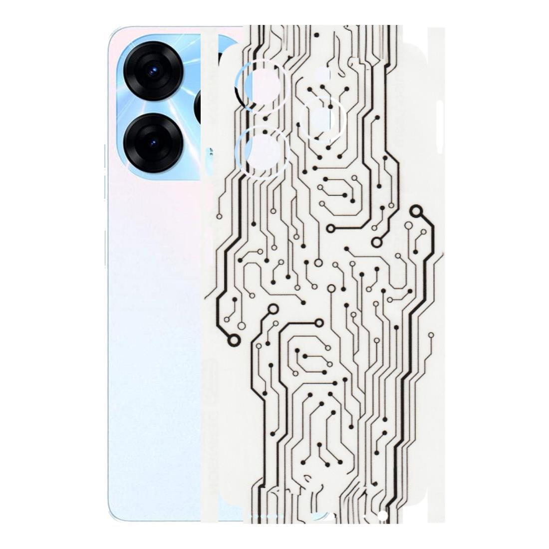Tecno Phone Skins (All Models) - Tech Circuits - Transparent Finish (T-03) Tecno Spark 10 PRO