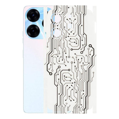Tecno Phone Skins (All Models) - Tech Circuits - Transparent Finish (T-03) Tecno Spark 10 PRO