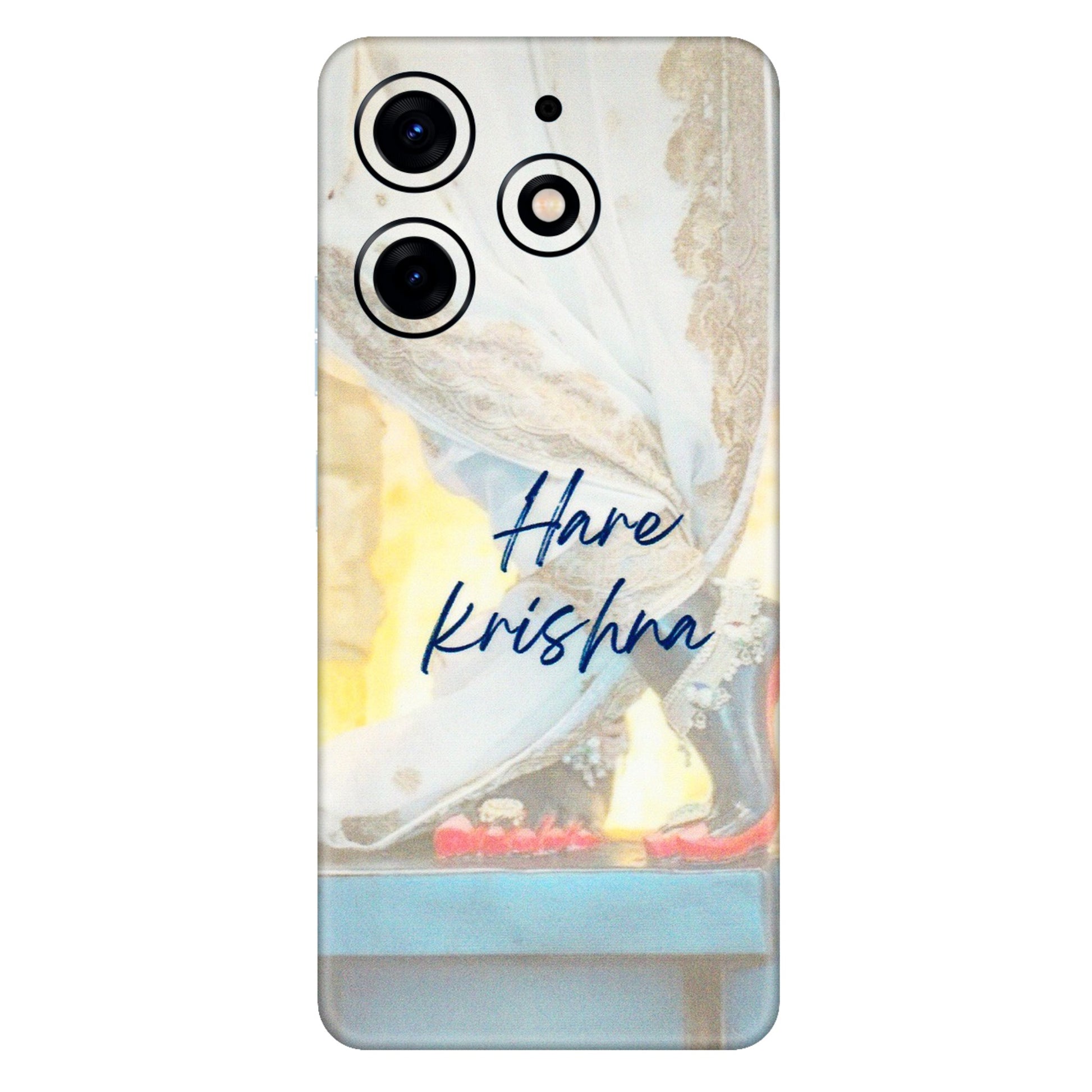 Tecno Phone Skins (All Models) - Hare Krishna - 3D Embossed Finish (L-03) Tecno Spark 10 PRO