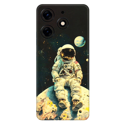 Tecno Phone Skins (All Models) - Astronaut in Space - 3D Embossed Finish (L-16) Tecno Spark 10 PRO