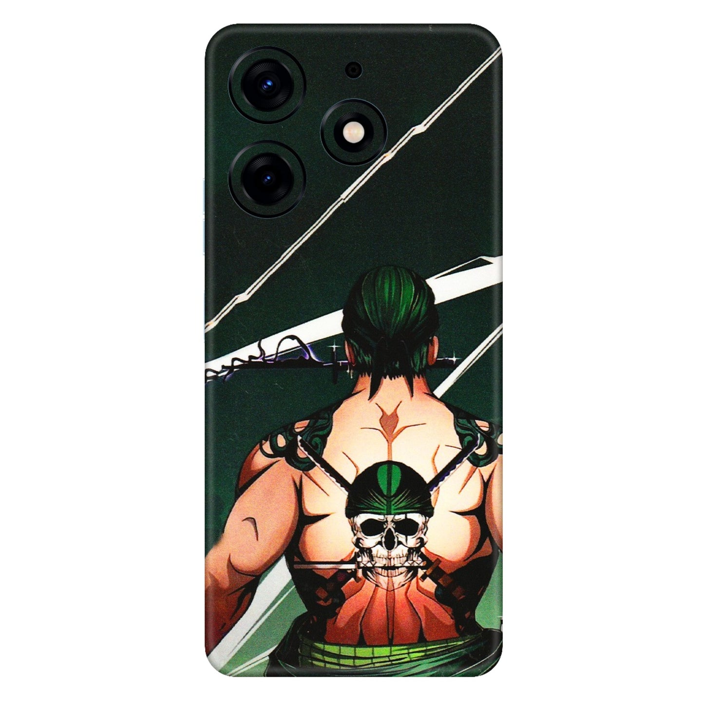 Tecno Phone Skins (All Models) - Zoro Anime - 3D Embossed Finish (L-23) Tecno Spark 10 PRO