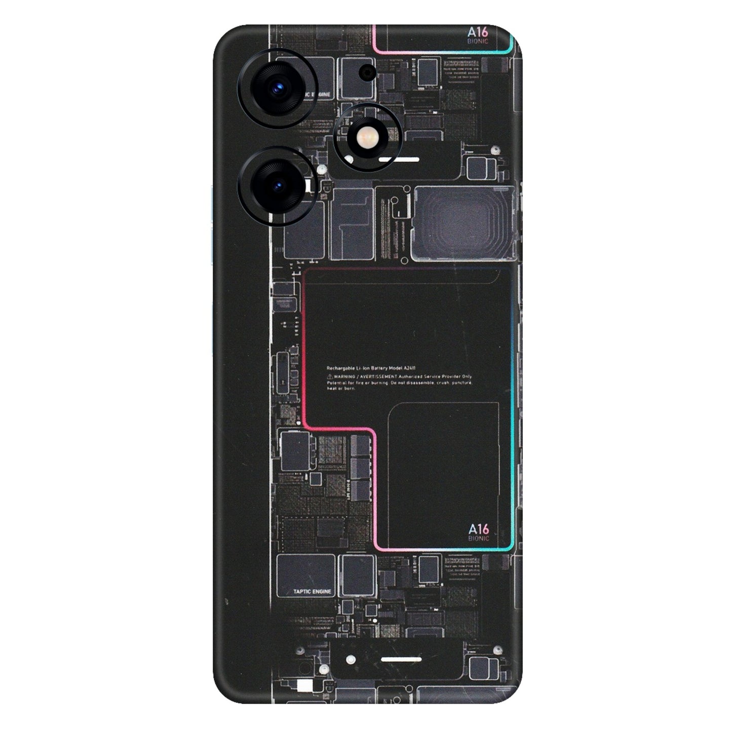 Tecno Phone Skins (All Models) - Motherboard Circuit Layout - Matte Finish (M-117) Tecno Spark 10 PRO